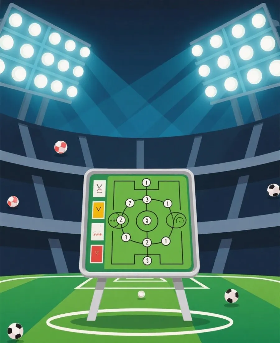 世界盃投注教學與足球戰術分析示意圖